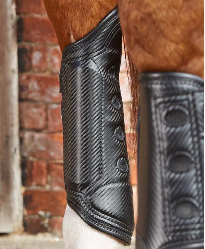 Premier Equine Carbon Tech Air Cooled Eventing Boot - Hind - Black