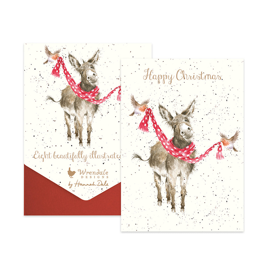 Wrendale All Wrapped Up Donkey - 8 Pack
