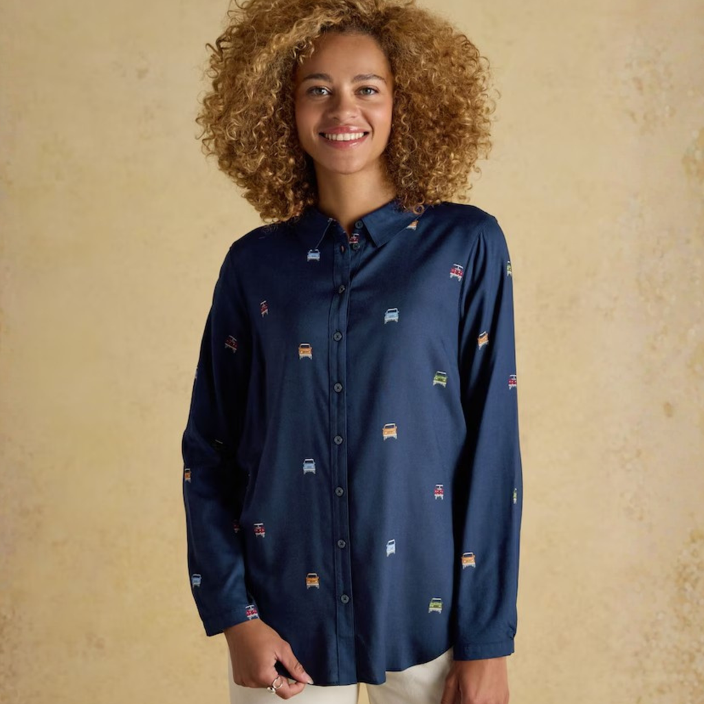 Joules Ladies Elvina 4x4 Shirt - Navy