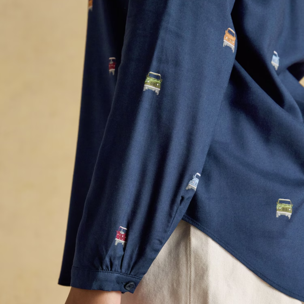 Joules Ladies Elvina 4x4 Shirt - Navy