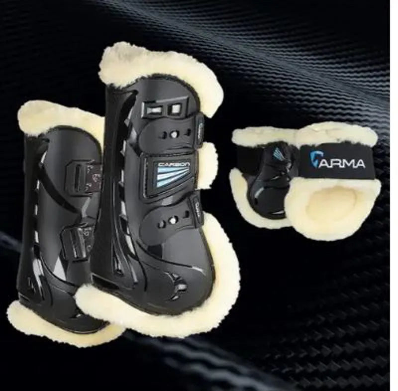 ARMA Carbon SupaFleece Fetlock Boots - Black