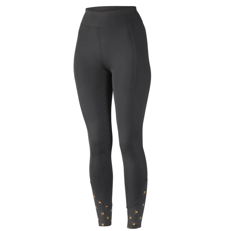 Aubrion Porter Ladies Winter Riding Tights - Jet Black