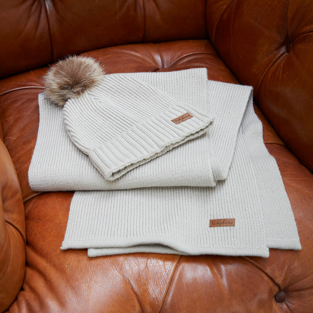 Ridgeline Baltic Hat & Scarf Set - Sand