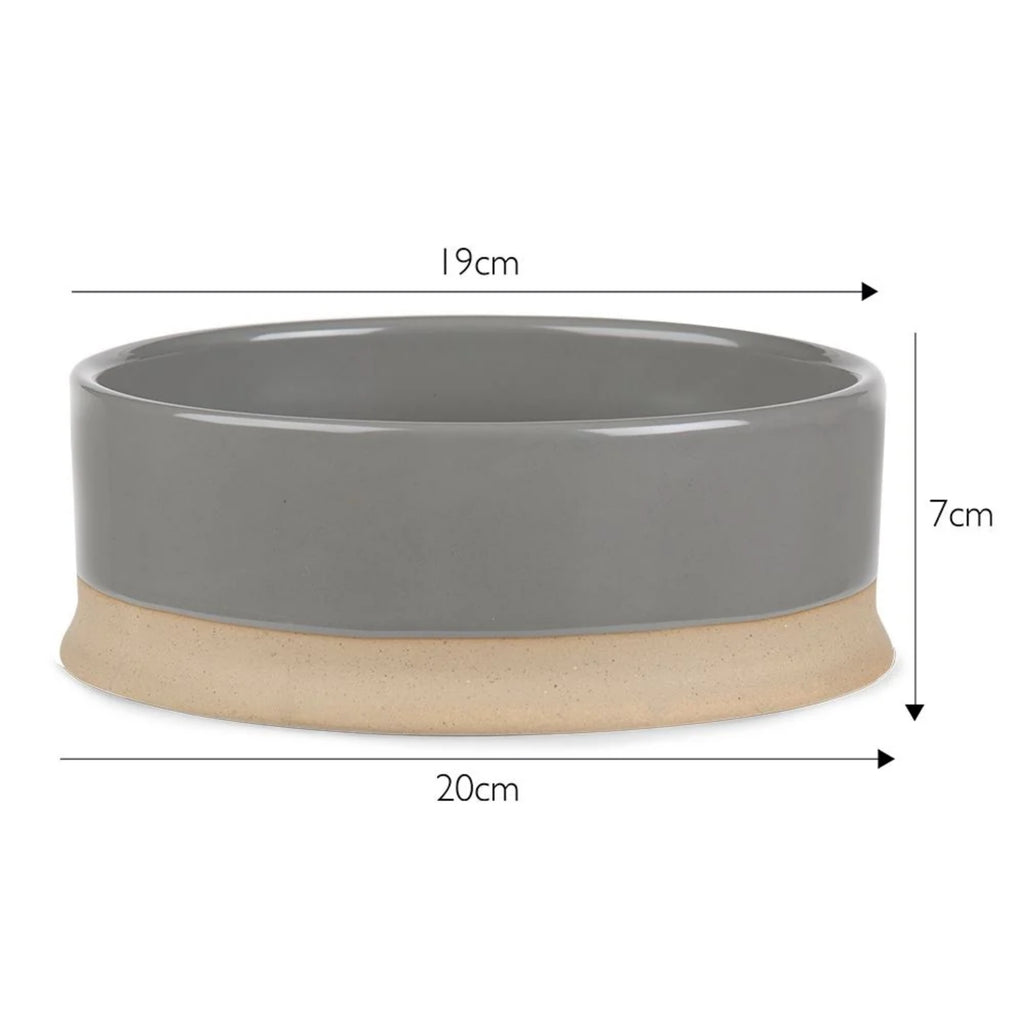 Scruffs Scandi Non Tip Water Bowl Large - Grey