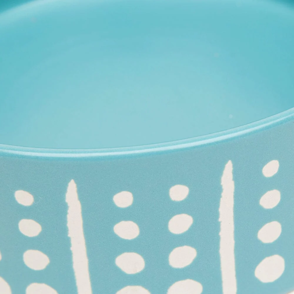 Scruffs Aztec Food Bowl - Turquoise