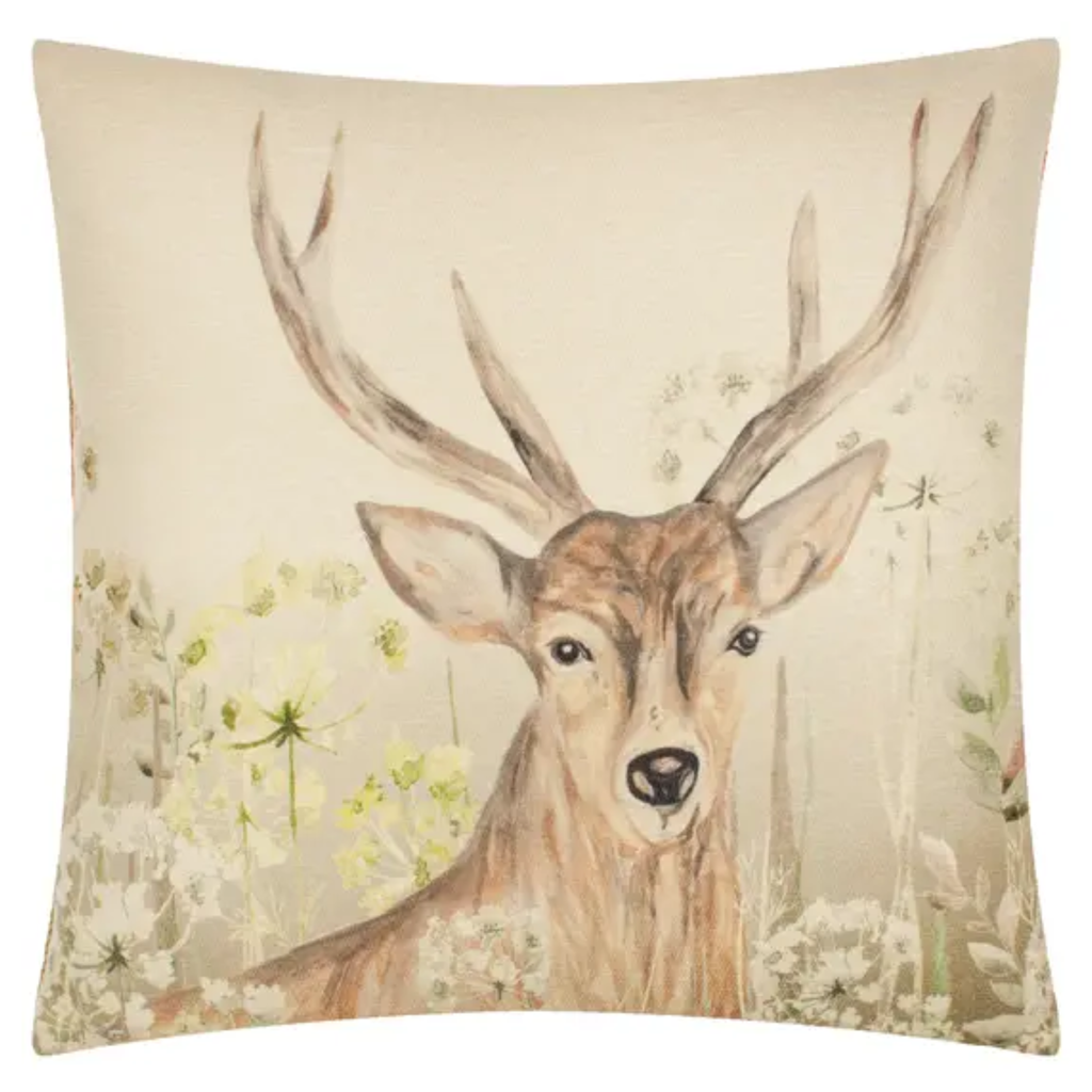 Evans Lichfield Bramble Stag Printed Cushion