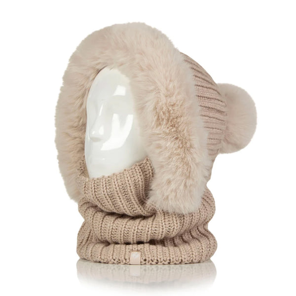 Heat Holders Ladies Nikita Faux Fur Snood - Oat