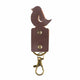 Recycled Leather Bird Keyring
