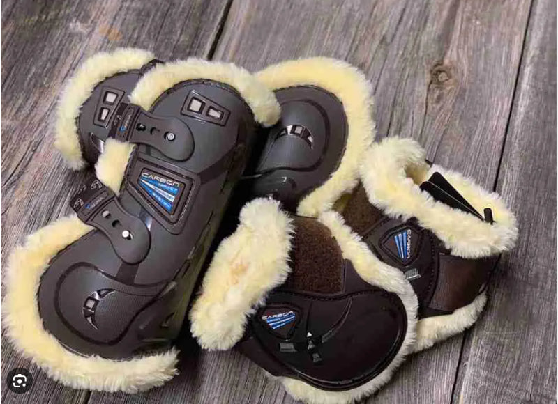 ARMA Carbon SupaFleece Fetlock Boots - Brown