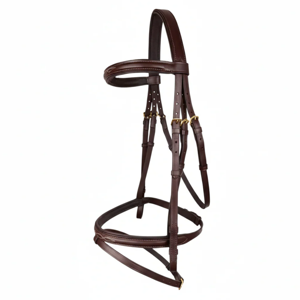 Cameo EasyStride Bridle With Reins - Dark Brown
