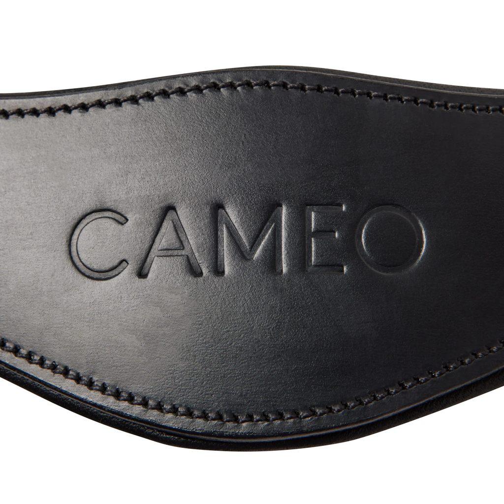 Cameo Competition Leather Headcollar - Black