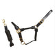 Cameo Rope Leather Halter & Rope - Black