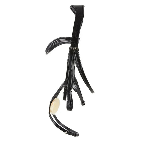 Cameo ComfortPro Grackle Bridle with Rubber Grip Reins - Black