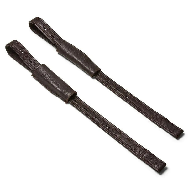 Cameo Competition Dressage Mono Stirrup Leathers - Dark Brown