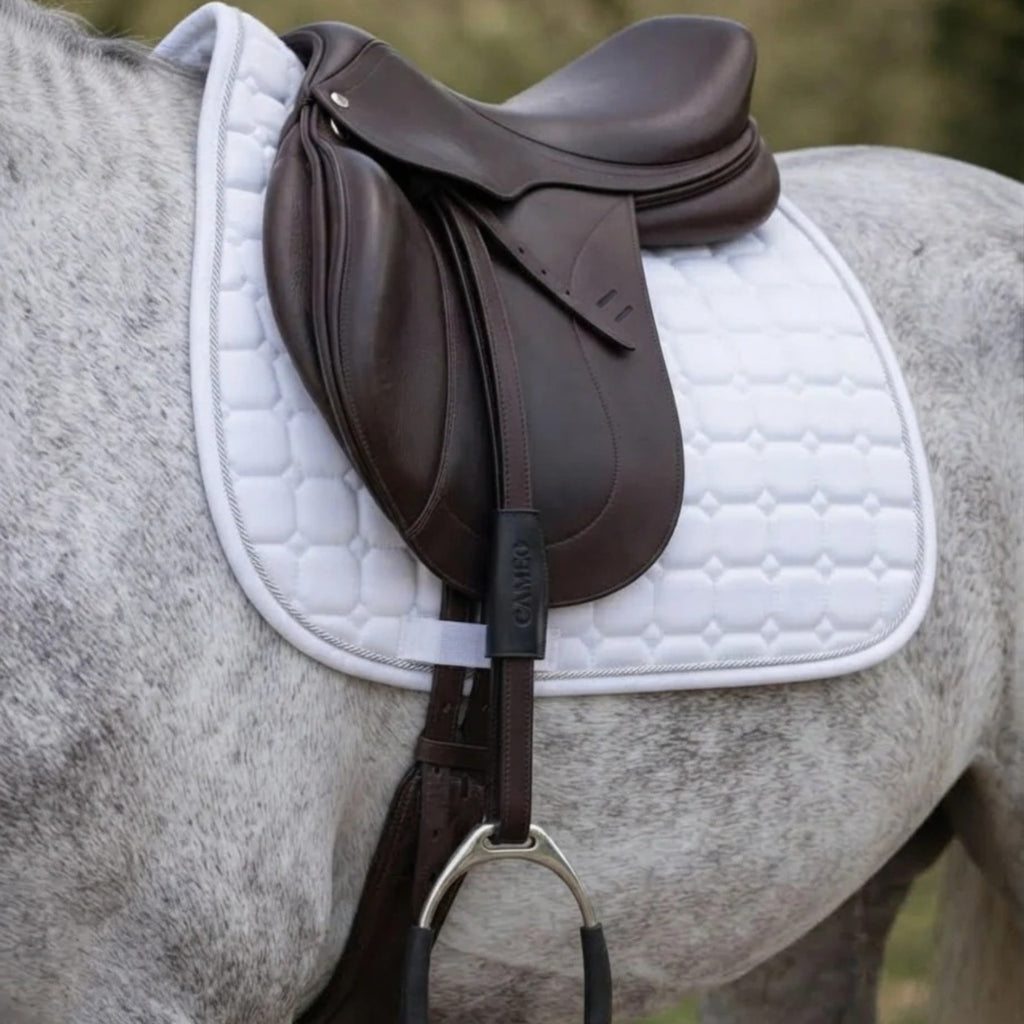 Cameo Competition Dressage Mono Stirrup Leathers - Dark Brown