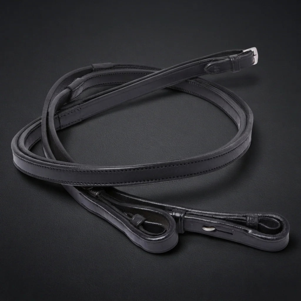 Cameo Inside Grip Reins - Black
