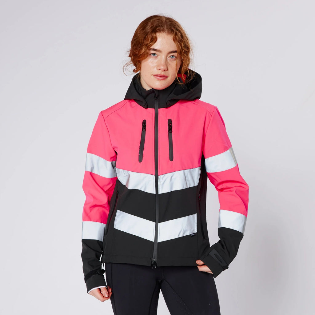 Cameo Ladies Water Repellent Hi Viz Jacket - Pink