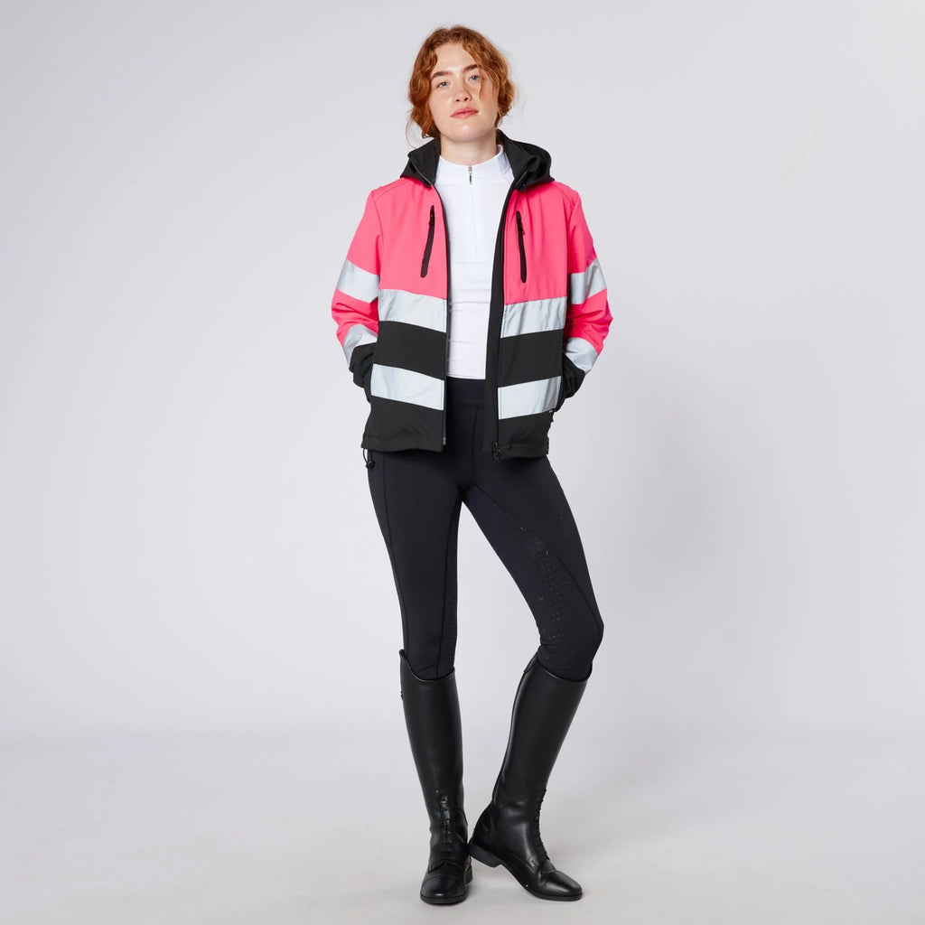 Cameo Ladies Water Repellent Hi Viz Jacket - Pink