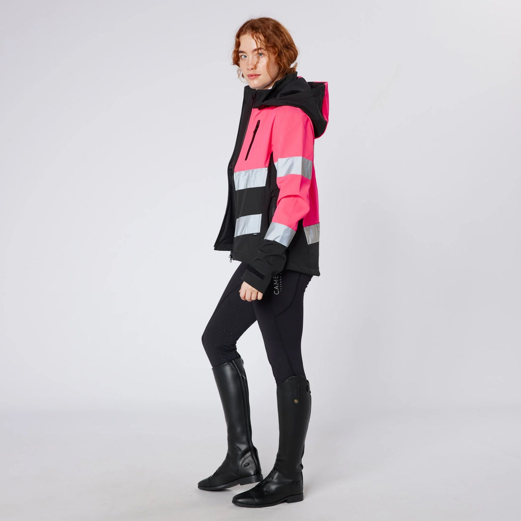 Cameo Ladies Water Repellent Hi Viz Jacket - Pink