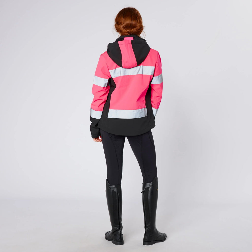 Cameo Ladies Water Repellent Hi Viz Jacket - Pink