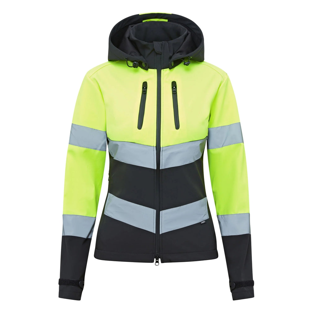 Cameo Ladies Water Repellent Hi Viz Jacket - Yellow