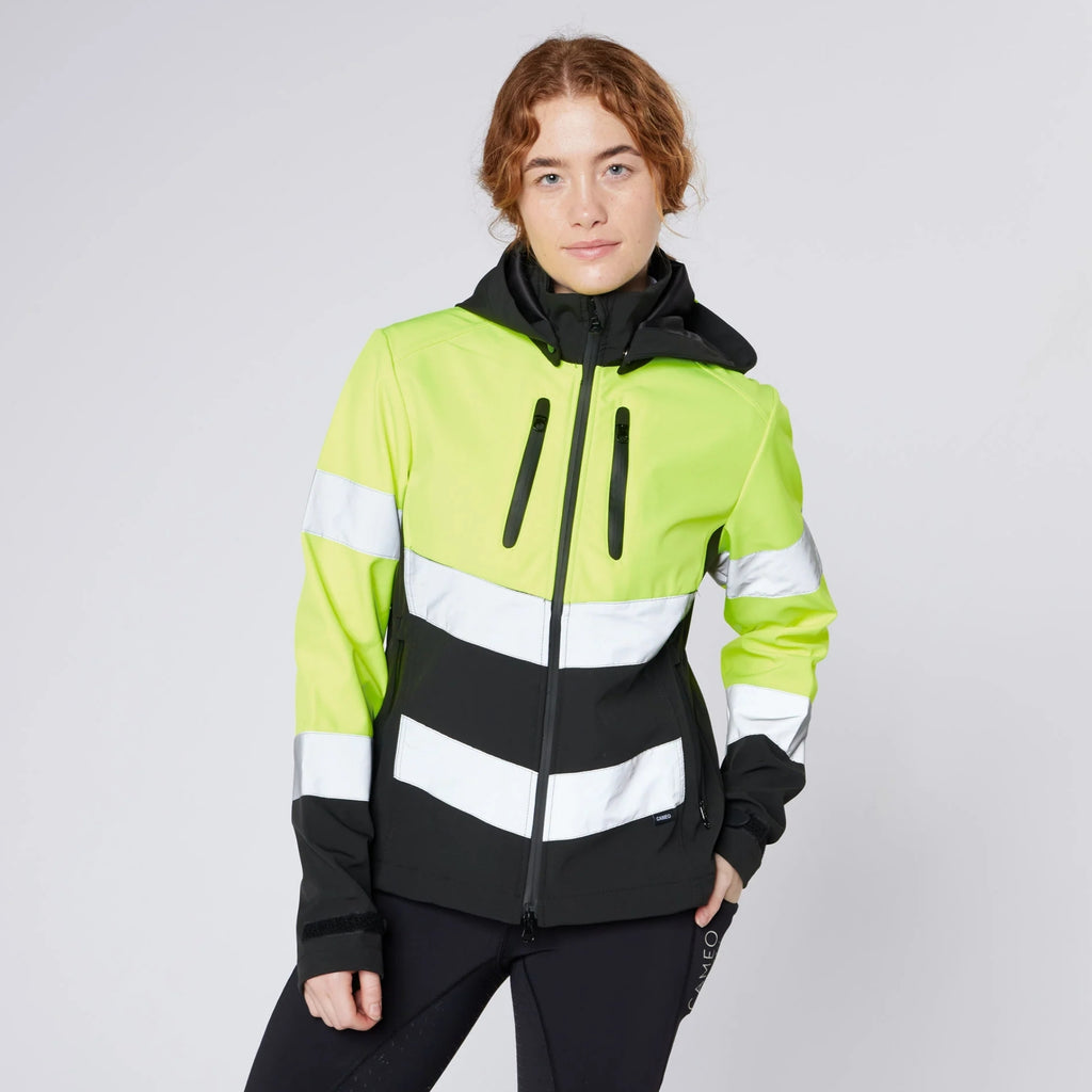 Cameo Ladies Water Repellent Hi Viz Jacket - Yellow