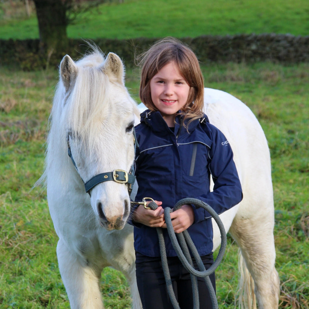 Cameo Junior Riding Jacket - Navy