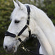 Cameo Suede Elite Headcollar & Leadrope - Black