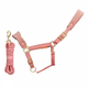 Cameo Suede Elite Headcollar & Leadrope - Dusky Pink