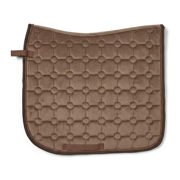Cameo Suede Dressage Saddlecloth - Mocha