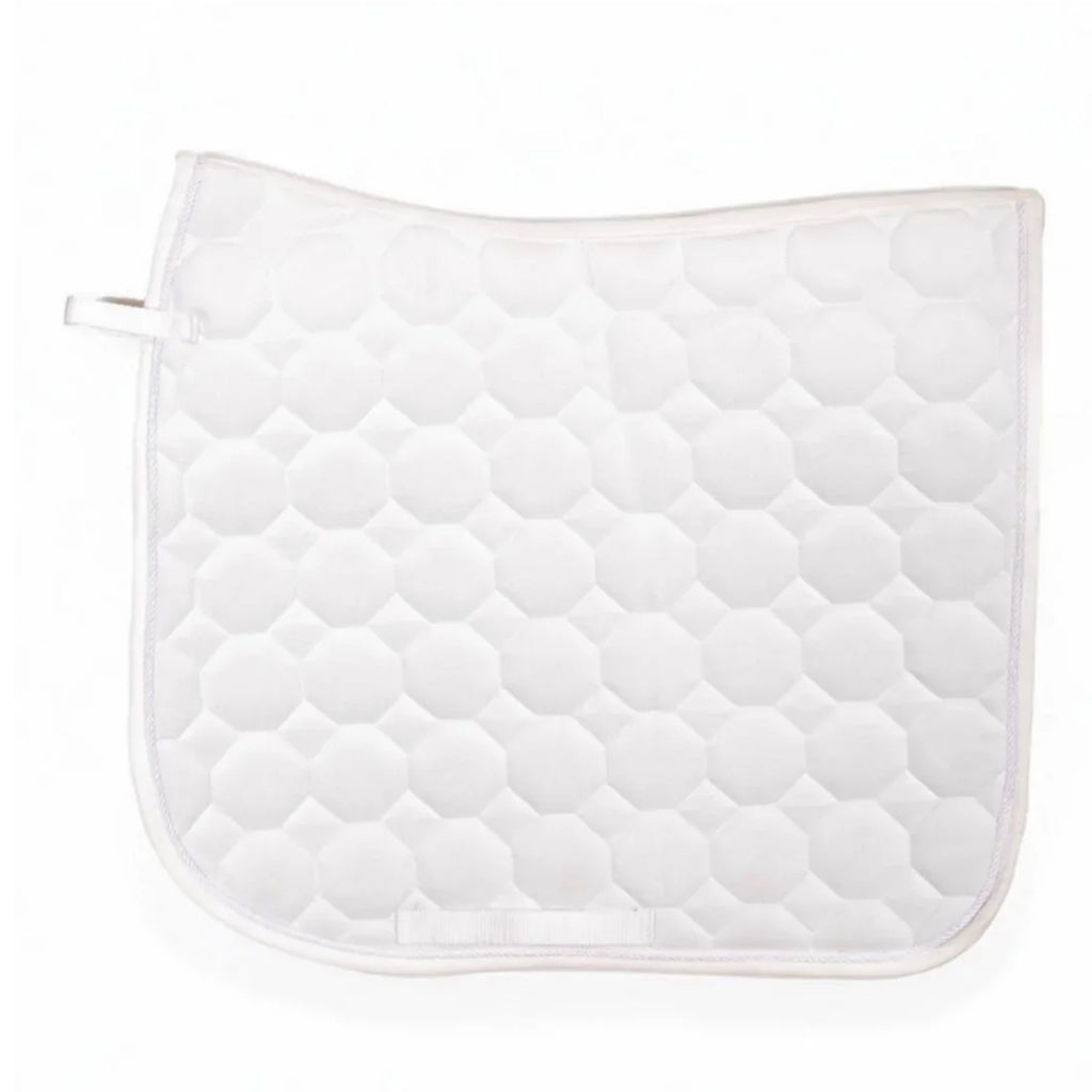 Cameo Suede Dressage Saddlecloth - White