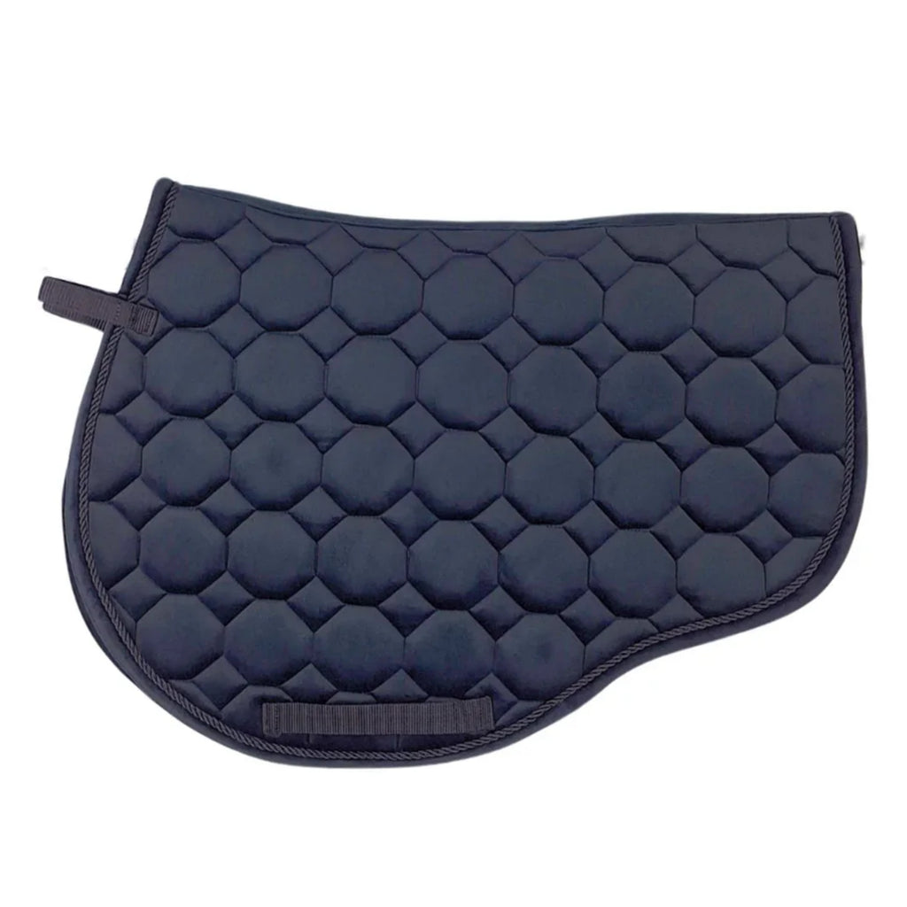 Cameo Suede GP/Jump Saddlecloth  - Black