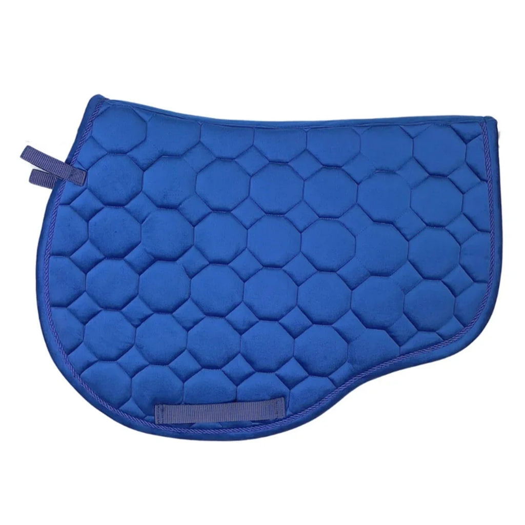 Cameo Suede GP/Jump Saddlecloth  - Navy