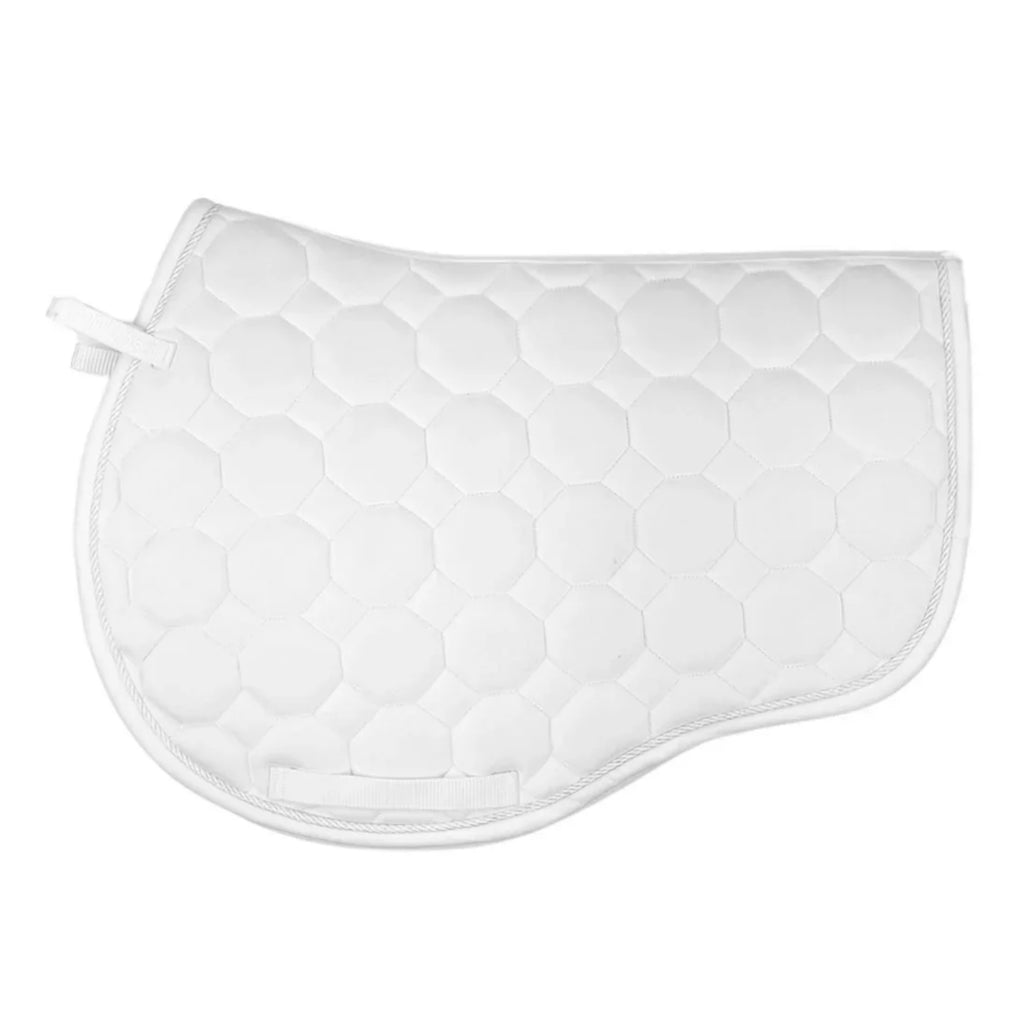 Cameo Suede GP/Jump Saddlecloth  - White