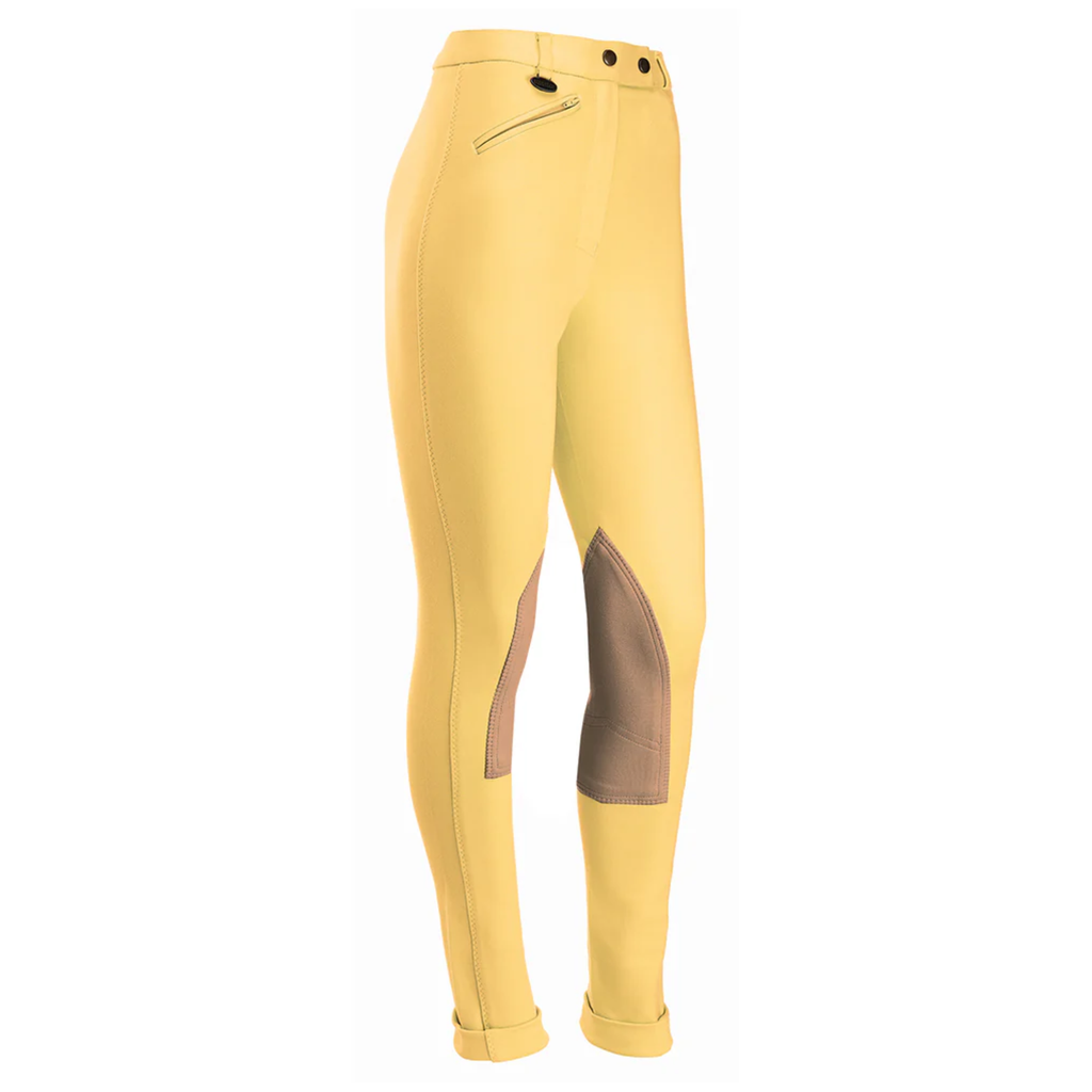 Equetech Junior Deluxe Prima Jodhpurs - Canary