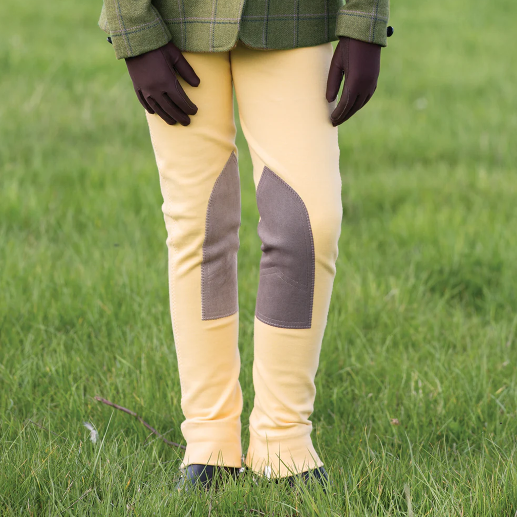 Equetech Junior Deluxe Prima Jodhpurs - Canary