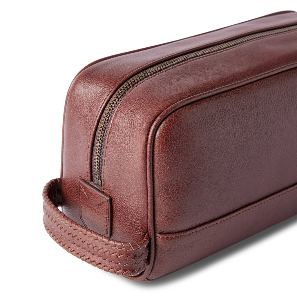 R.M.Williams Farrier Signature Wash Bag - Whiskey