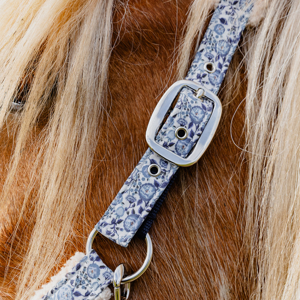 Cath Kidston Blue Strawberry Headcollar & Leadrope Set