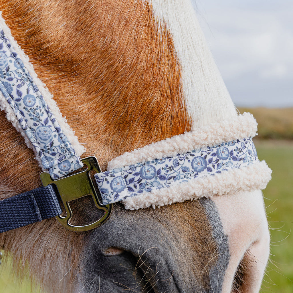 Cath Kidston Blue Strawberry Headcollar & Leadrope Set