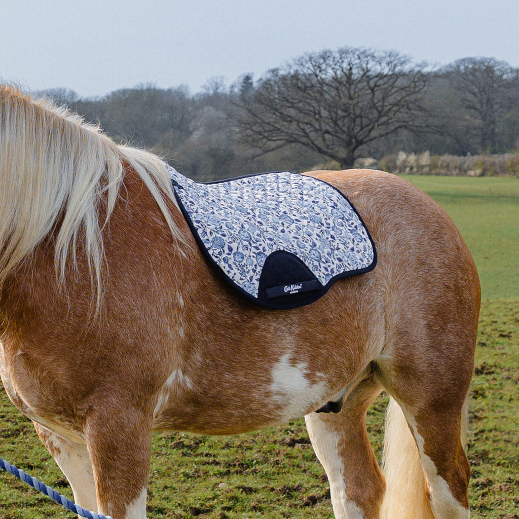 Cath Kidston Blue Strawberry GP Saddle Pad