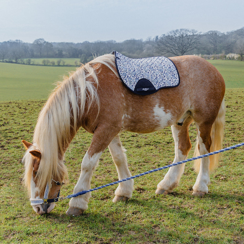 Cath Kidston Blue Strawberry GP Saddle Pad