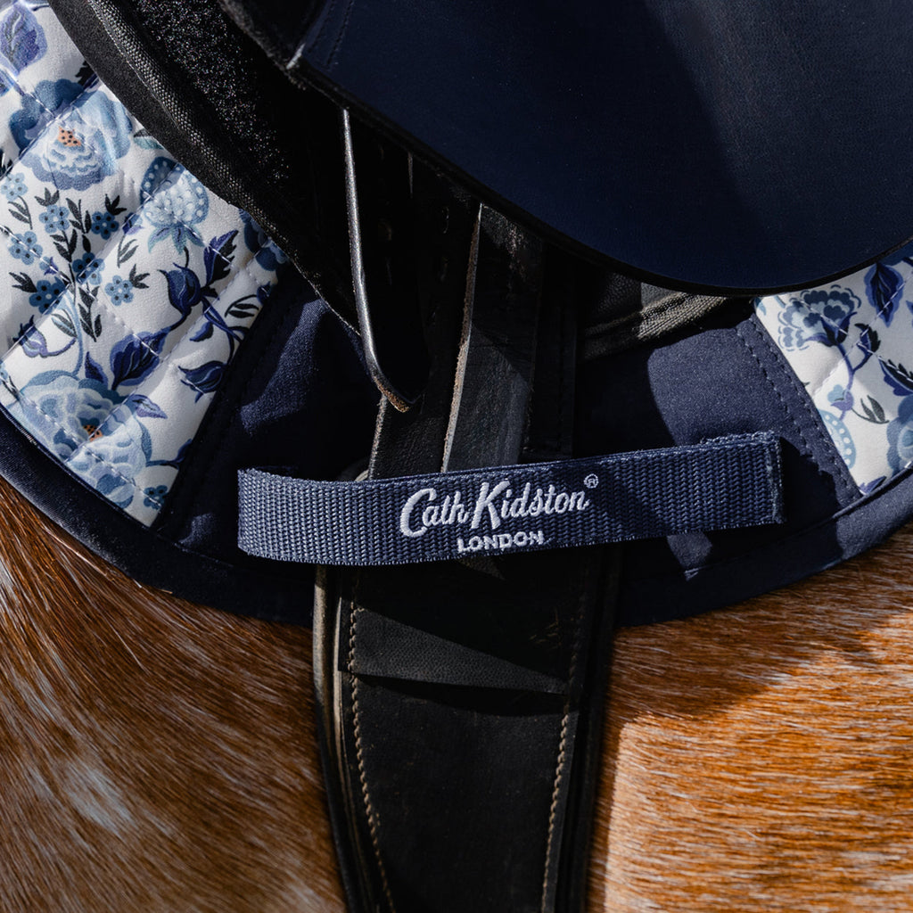 Cath Kidston Blue Strawberry GP Saddle Pad
