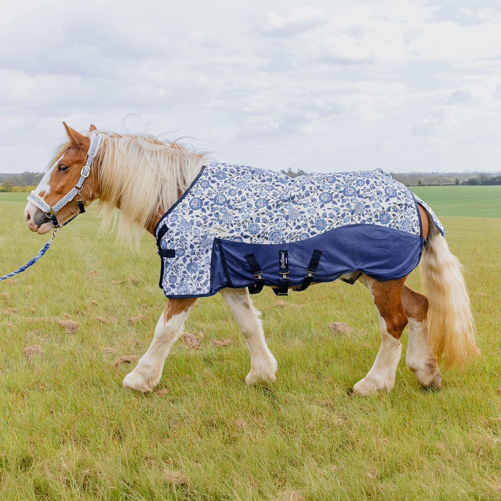 Cath Kidston Blue Strawberry Rain Sheet & Fly Rug Combo