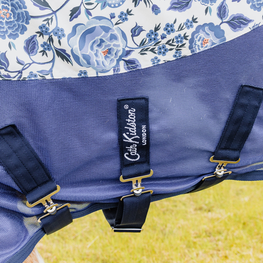Cath Kidston Blue Strawberry Rain Sheet & Fly Rug Combo