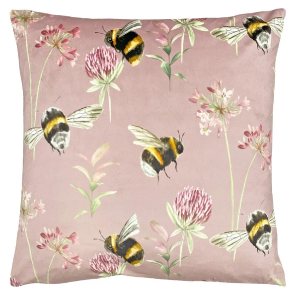 Evans Lichfield Country Bee Garden Cushion - Heather