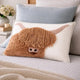Aquarelle Home Arhcie Tufted Cow Cushion - Brown