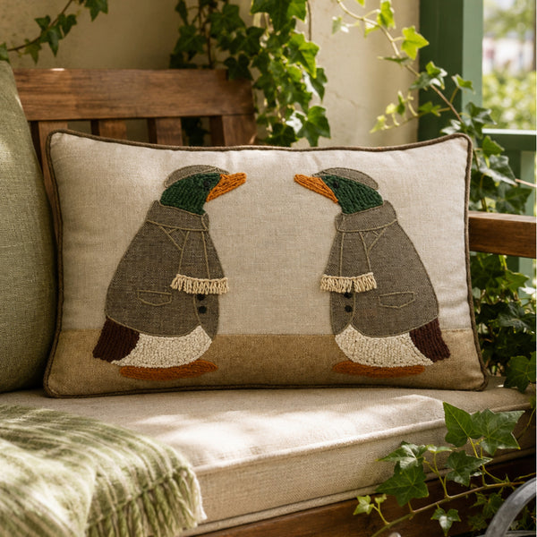 Aquarelle Home James Pond Cushion - Tweed Back