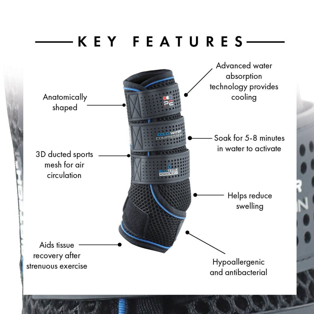 Premier Equine Cold Water Compression Boots - Black