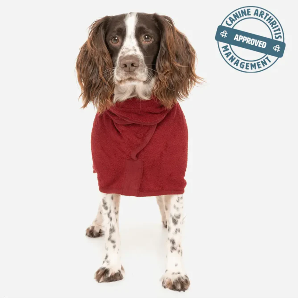 Ruff & Tumble Classic Dog Drying Coat - Rosehip