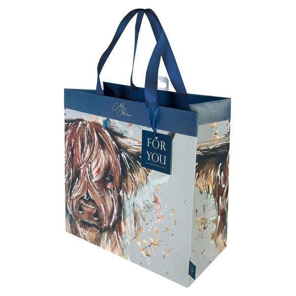 Meg Hawkins Large Gift Bag - Highland Cow